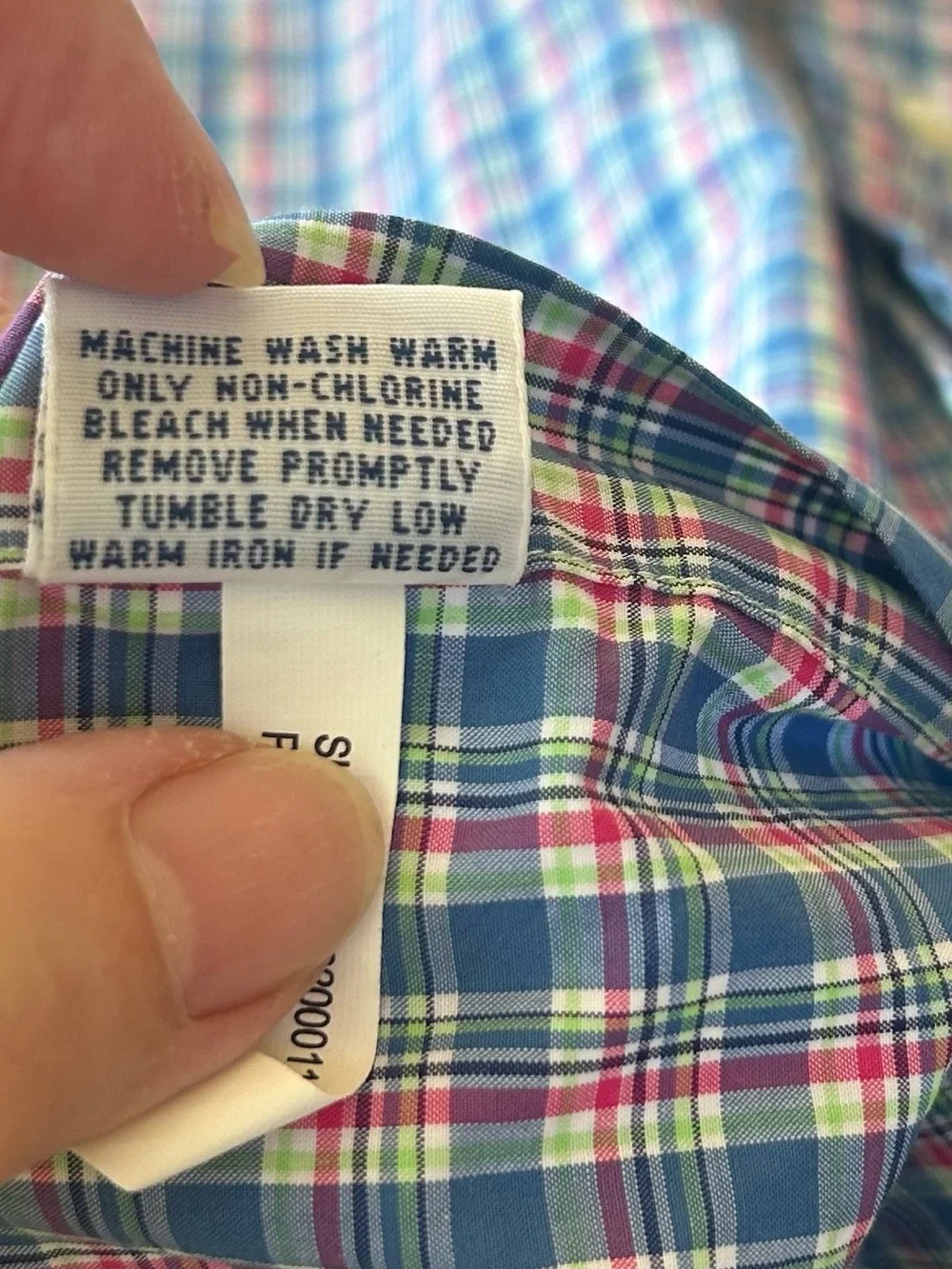Ralph Lauren Blue/Pink/Green Windowpane Plaid Button-Down